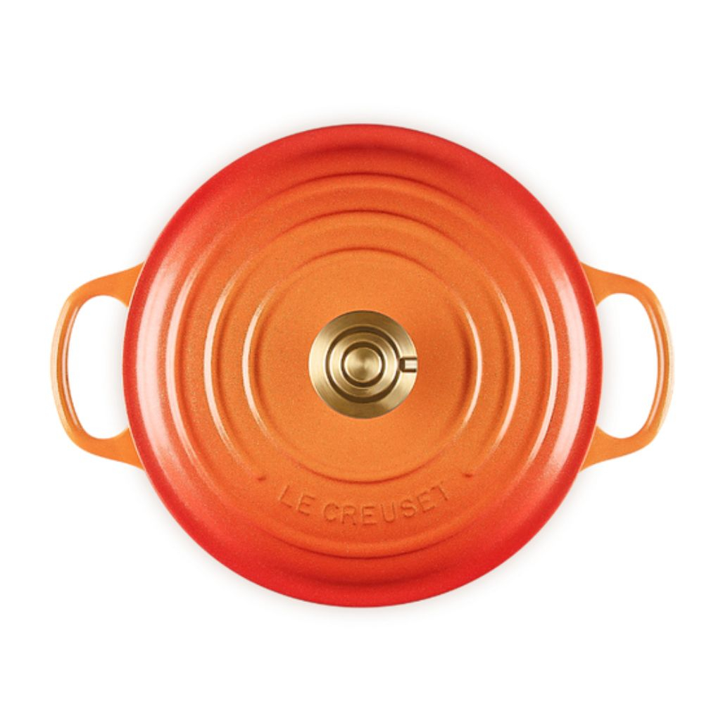 Panela Redonda Le Creuset Signature 20 Cm - Pegador Dourad