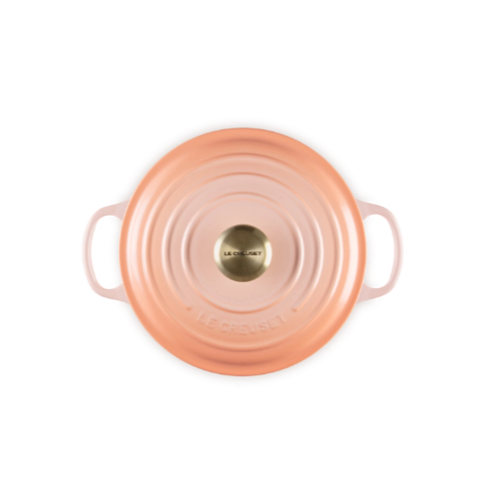 Panela Redonda Le Creuset Signature 24 Cm - Pegador Dourado Panela Redonda Le Creuset Signature 24 Cm - Pegador Dourado