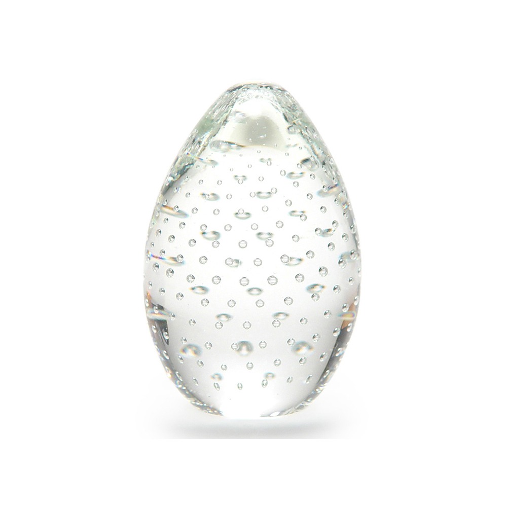 Peso Tela Oval Grande Cristais Cá D'oro 11 X 8 Cm