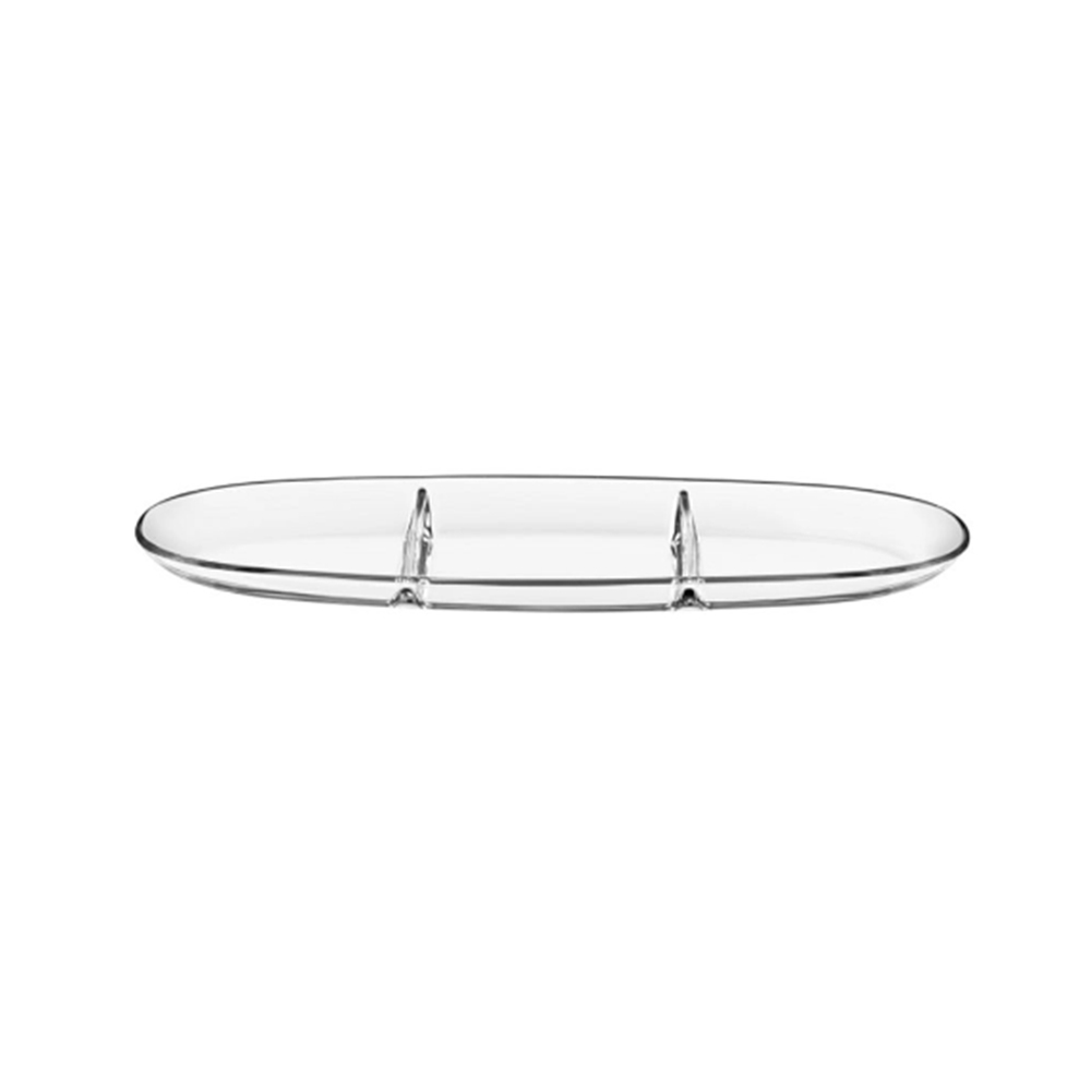 Petisqueira 3 Divisões Vidivi Vetri Delle Venezie Fenice 41 X 11,5 X 3,4 Cm