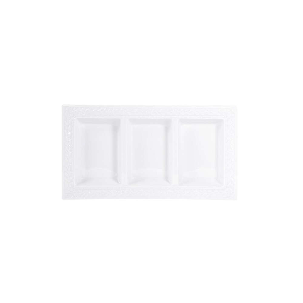 Petisqueira 3 Divisoes Bernardaud Louvre 32,5 X 17,5 Cm Petisqueira 3 Divisoes Bernardaud Louvre 32,5 X 17,5 Cm