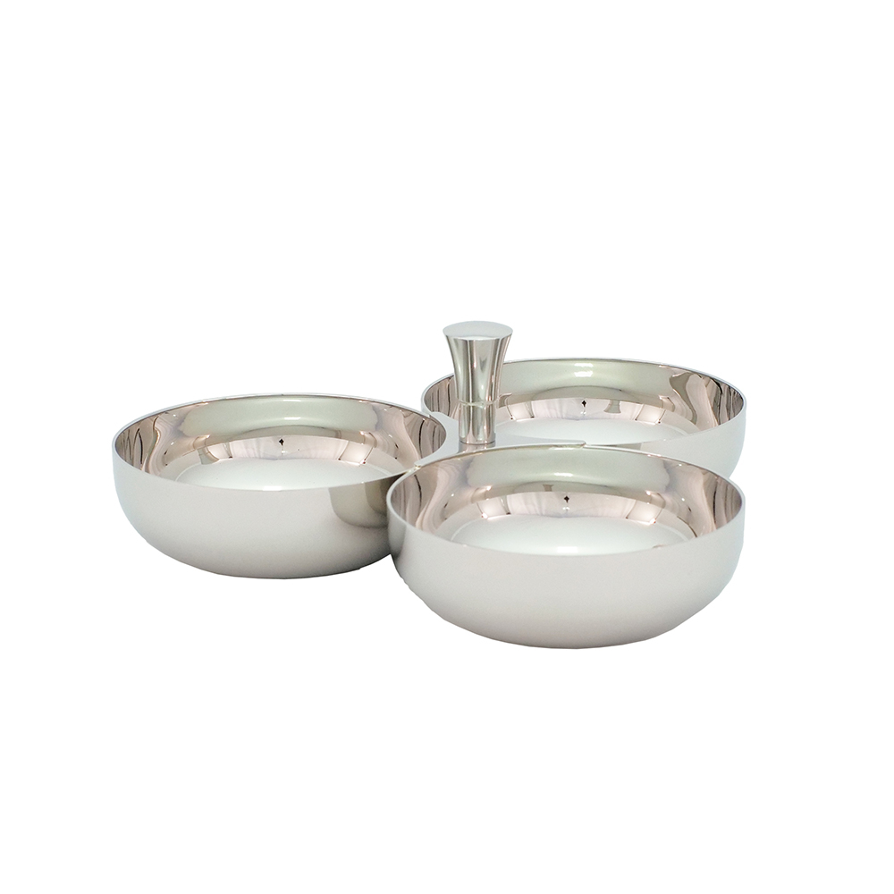 Petisqueira 3 Divisoes Maxime Aco Inox - Orfevrerie Royale