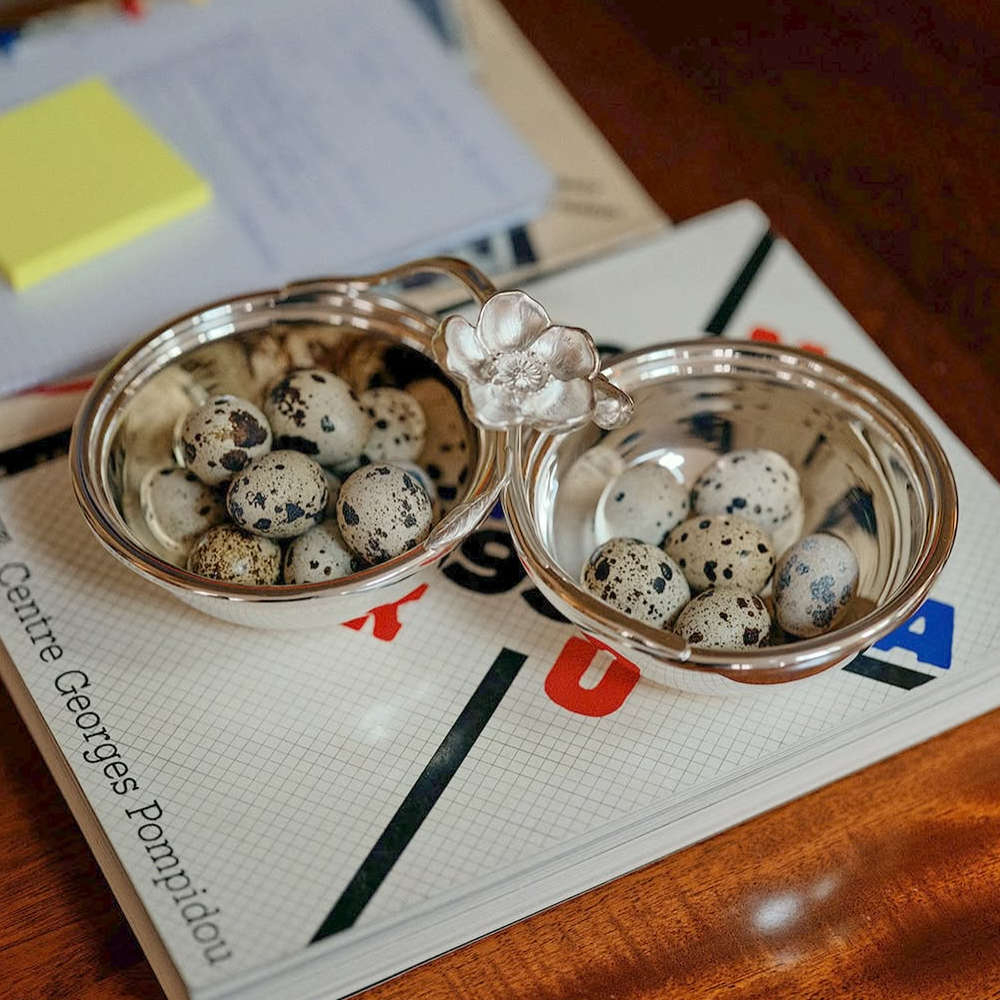 Petisqueira Com Duas Divisoes Anemone Belle Epoque Christofle