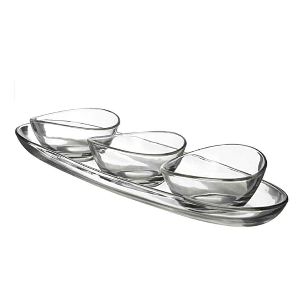 Petisqueira Tripla Vidivi Vetri Delle Venezie Papaya 30 X 9,5 Cm Petisqueira Tripla Vidivi Vetri Delle Venezie Papaya 30 X 9,5 Cm