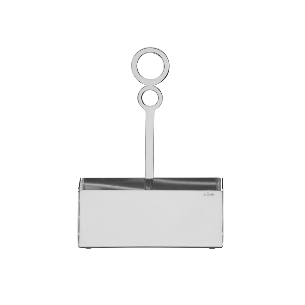Porta Adoçante Retangular Riva Venezia Aço Inox 11,2 X 5,2 X 1 5,5 Cm Porta Adoçante Retangular Riva Venezia Aço Inox 11,2 X 5,2 X 1 5,5 Cm