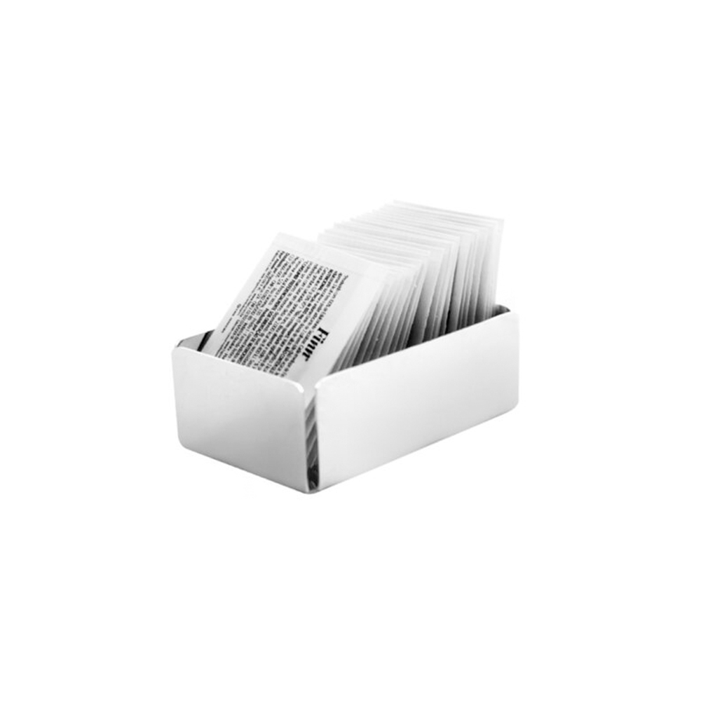 Porta Adoçante Riva Pisa Aço Inox 5 X 8 X 3 Cm Porta Adoçante Riva Pisa Aço Inox 5 X 8 X 3 Cm