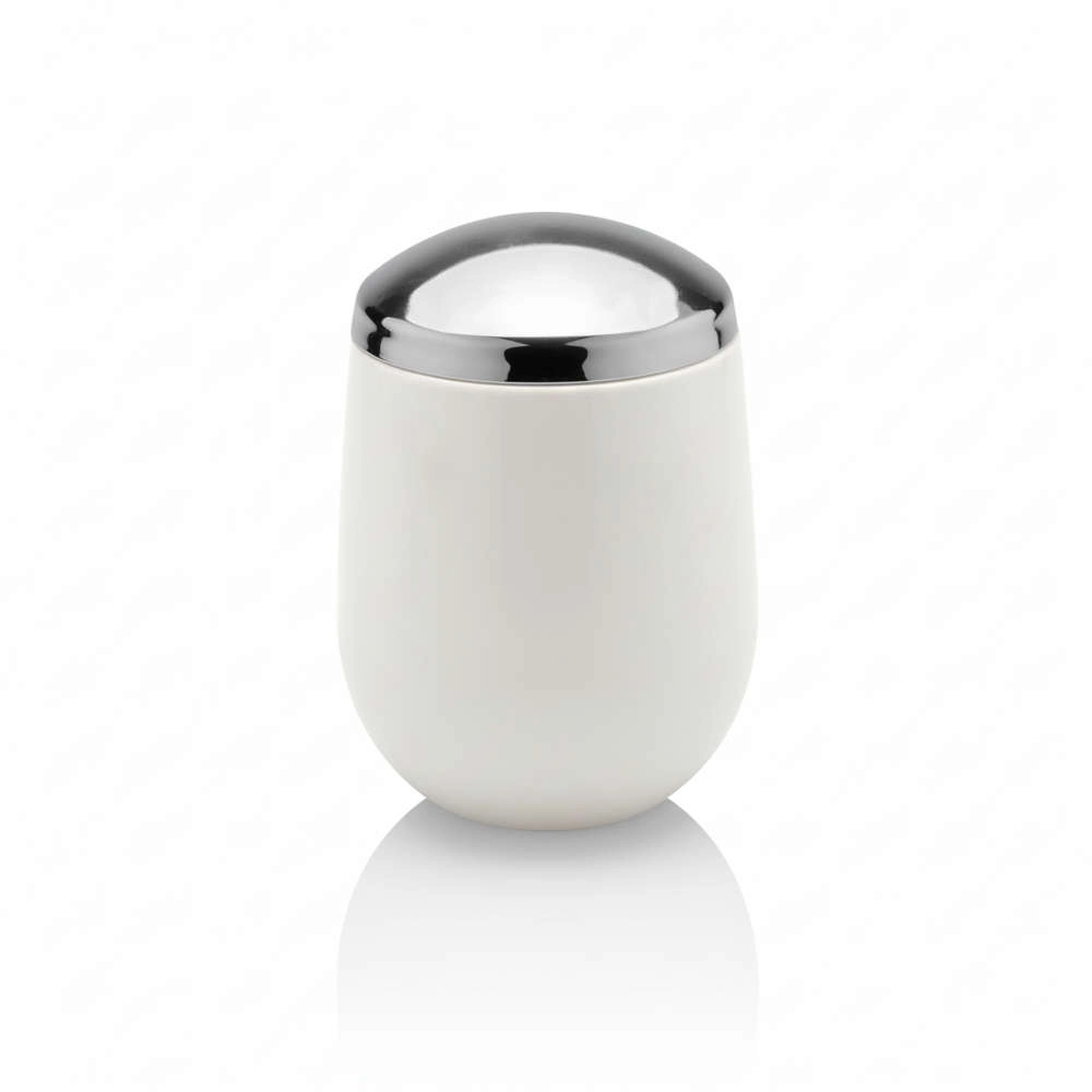 Porta Algodao Ou Cromo New Belly Branco