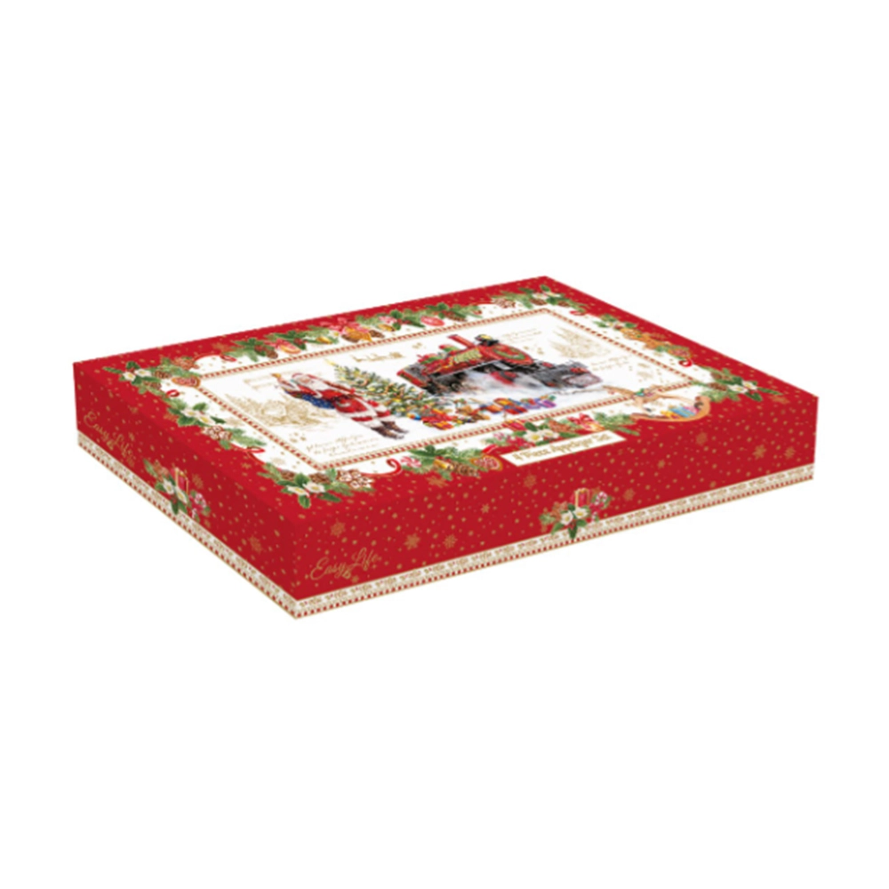 Porta Aperitivo Com 3 Bowls Easy Life Christmas Memories 36 X 16 Cm