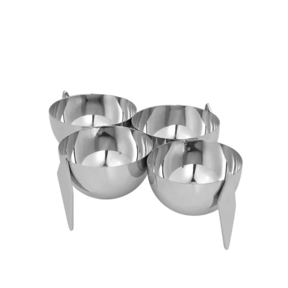 Porta Aperitivo Quadruplo Sava Riva Aco Inox