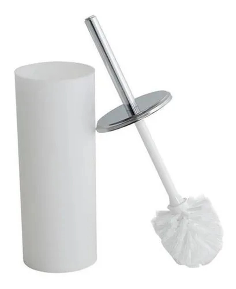 Porta Escova Para Banheiro Brinox Decorline Branco