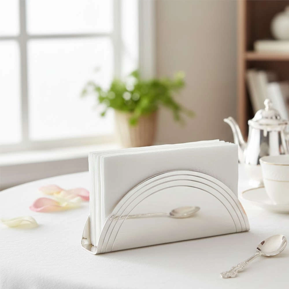 Porta Guardanapos Silverlux Stripe