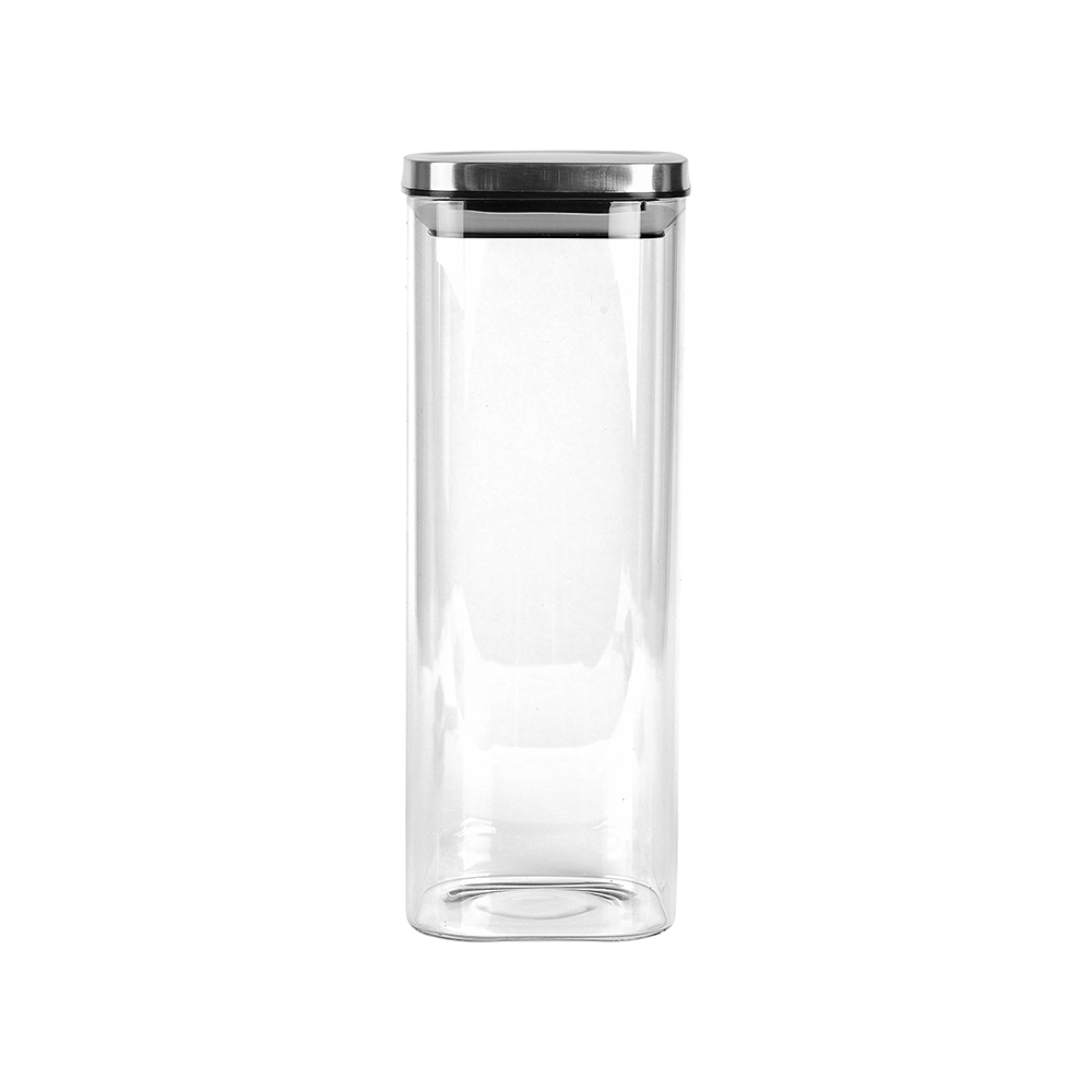 Porta Mantimentos Quadrado Com Tampa de Metal Dynasty 1,9 Litros