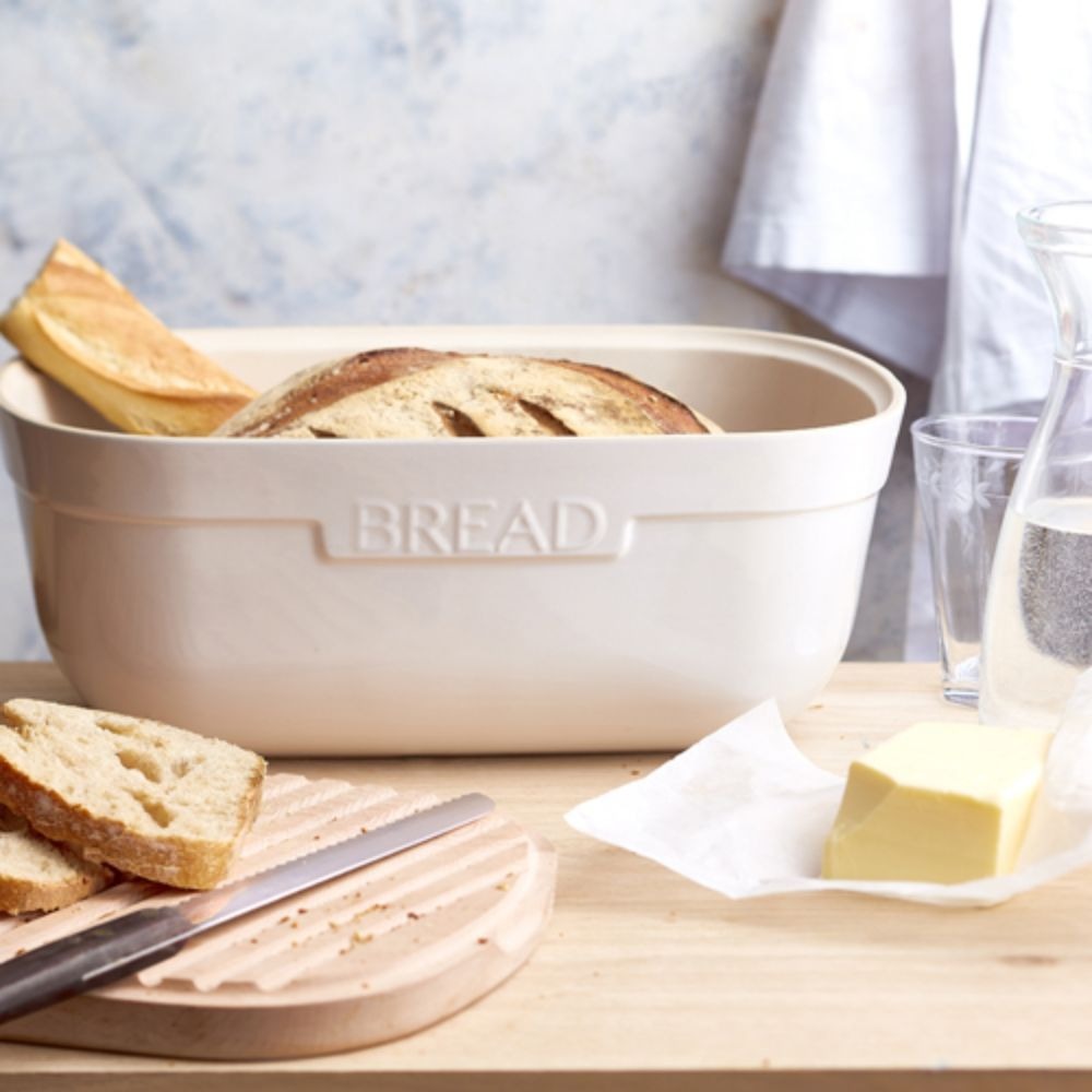 Porta Pao C/ Tabua Em Madeira Emile Henry Porta Pao C/ Tabua Em Madeira Emile Henry