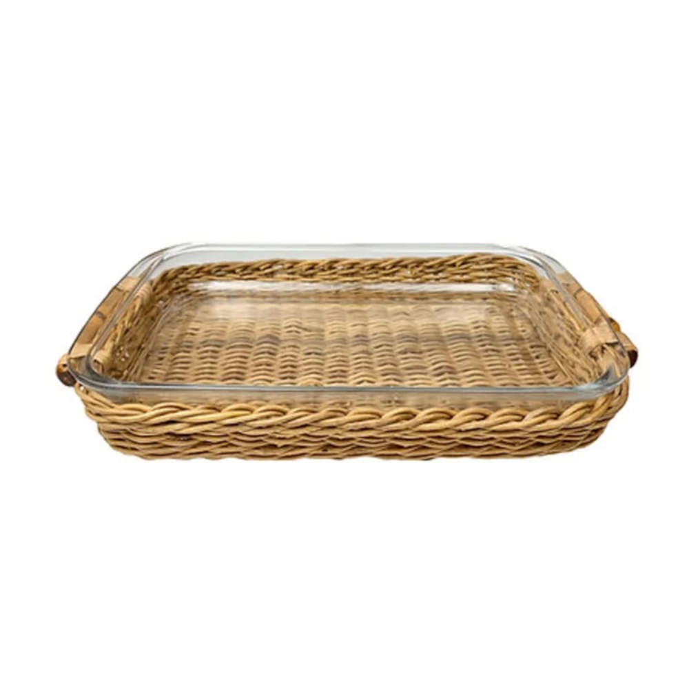 Porta Pirex Retangular Junco Grande 43 X 26 X 7 Cm