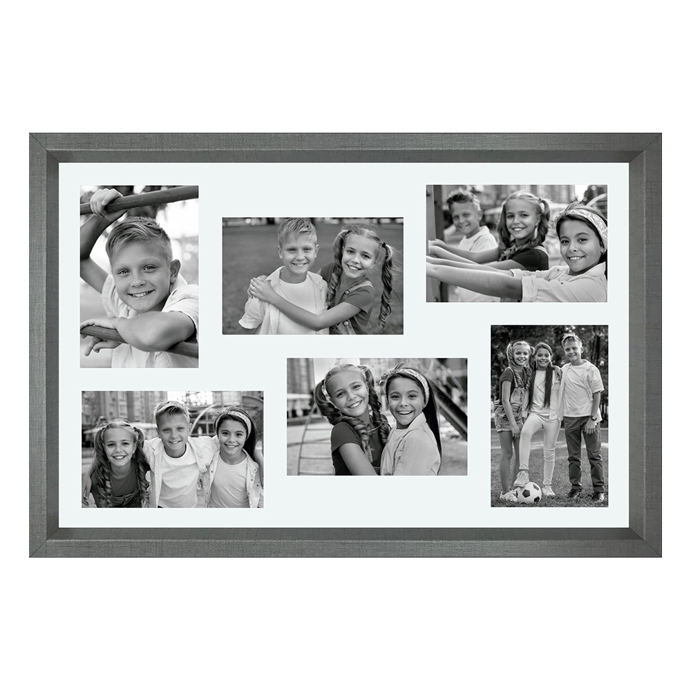 Porta Retrato de Parede Infinity Molduras Happy Wall - 6 Fotos Porta Retrato de Parede Infinity Molduras Happy Wall - 6 Fotos