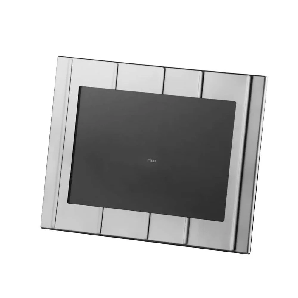 Porta-retrato Riva Friso Aco Inox 10 X 15 Cm Porta-retrato Riva Friso Aco Inox 10 X 15 Cm
