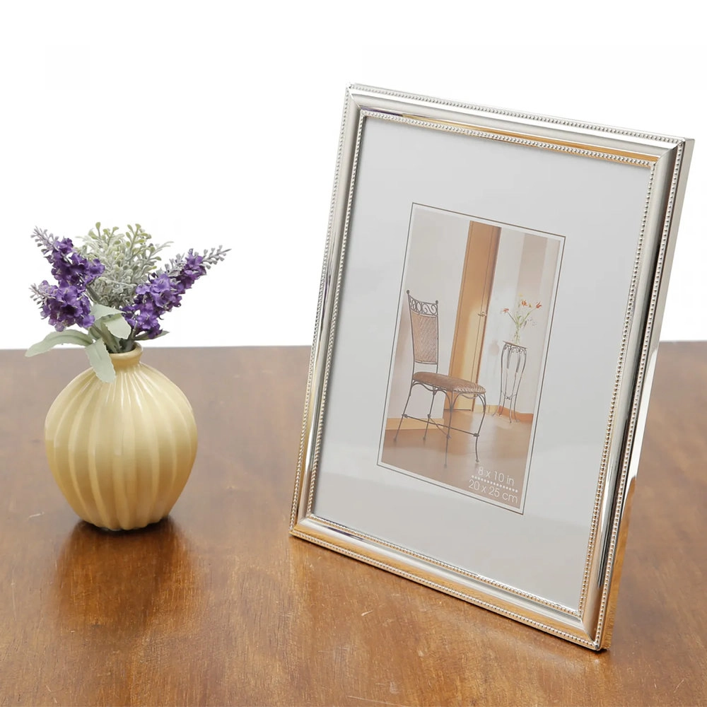 Porta Retrato Royal Decor Prateado 20 X 25 Cm