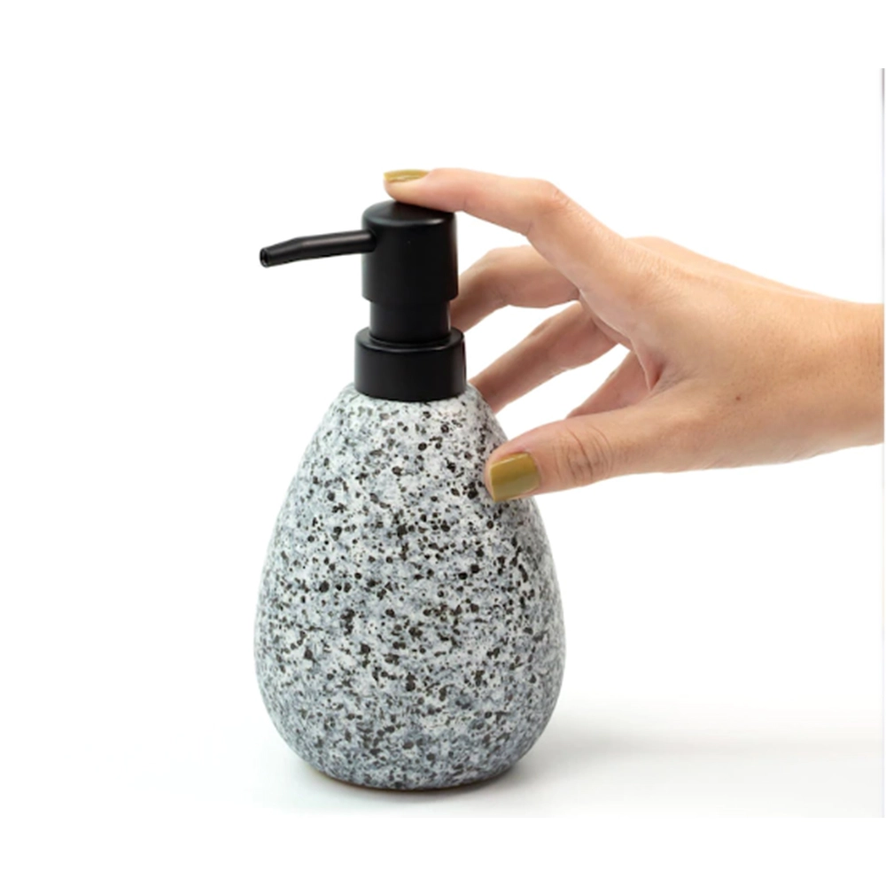 Porta Sabonete Líquido Oikos Granulado 11,2 X 8,2 Cm