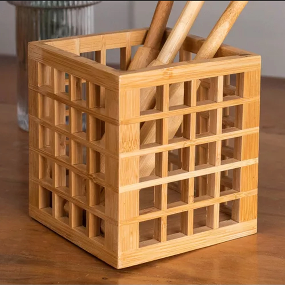 Porta Utensílios Vazado Oikos Bambu 15 X 13 Cm Porta Utensílios Vazado Oikos Bambu 15 X 13 Cm