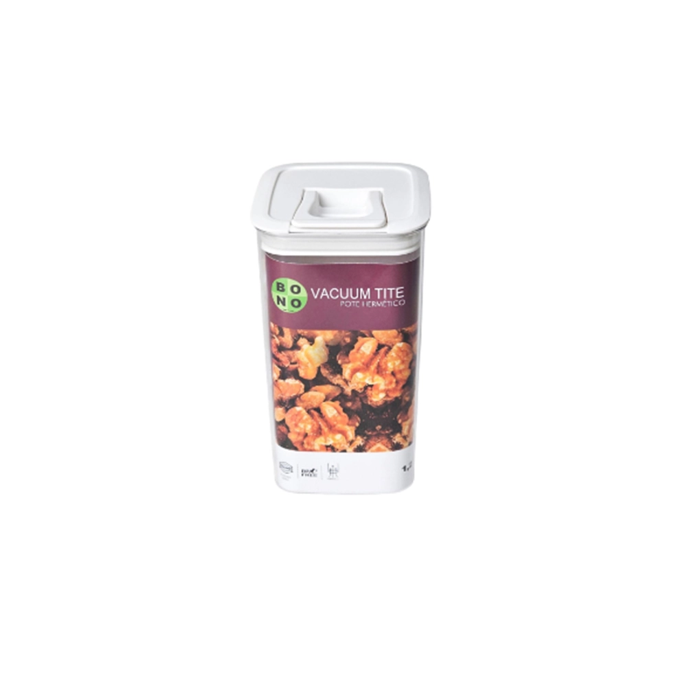 Pote Hermético Bono Home Vacuum Tite 1,2 Litros