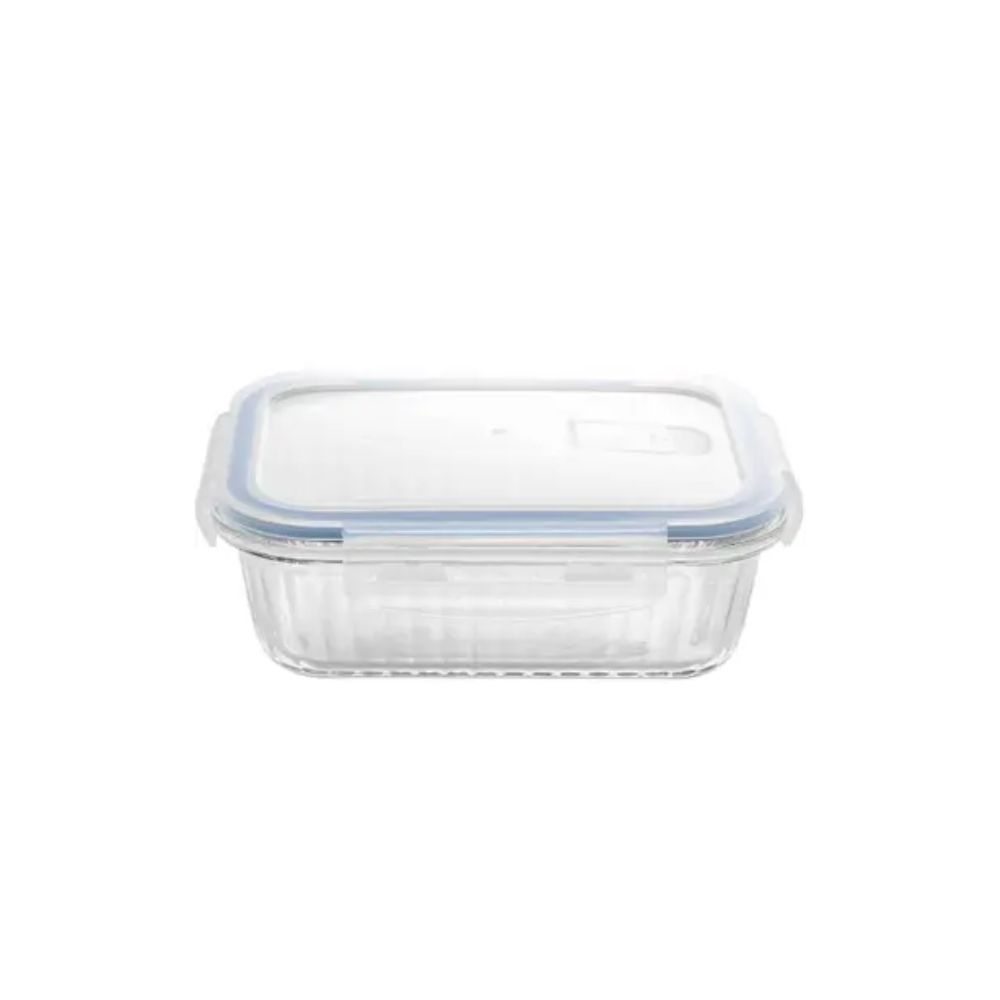 Pote Hermetico Vidro/ Plastico C/ Tampa Lines 370 Ml Pote Hermetico Vidro/ Plastico C/ Tampa Lines 370 Ml