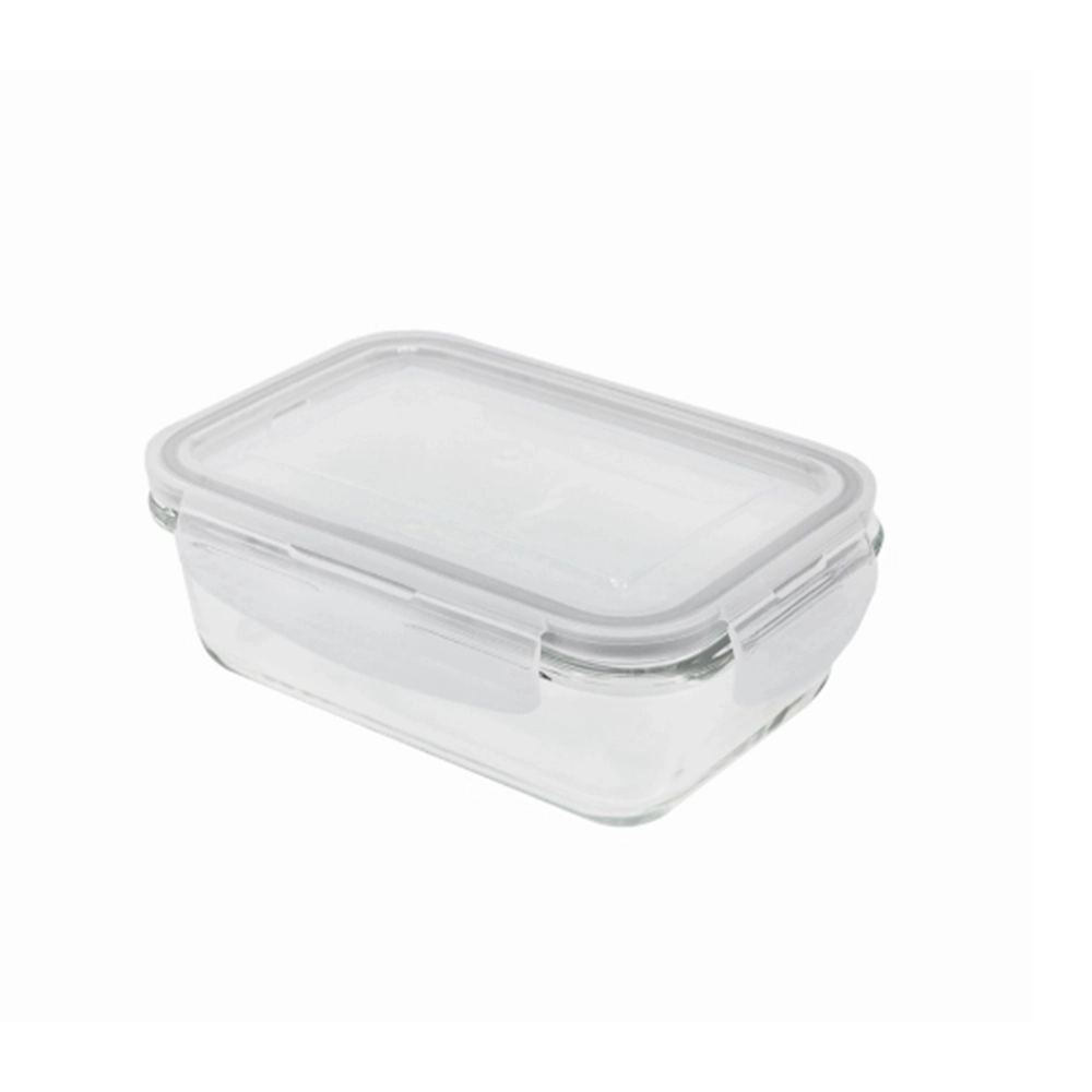 Pote Retangular Com Tampa Oikos 330 Ml