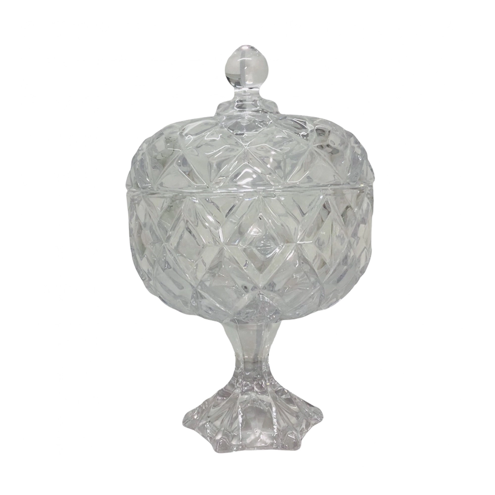 Potiche Com Pé Lyor Deli Diamond 18 X 28 Cm Potiche Com Pé Lyor Deli Diamond 18 X 28 Cm