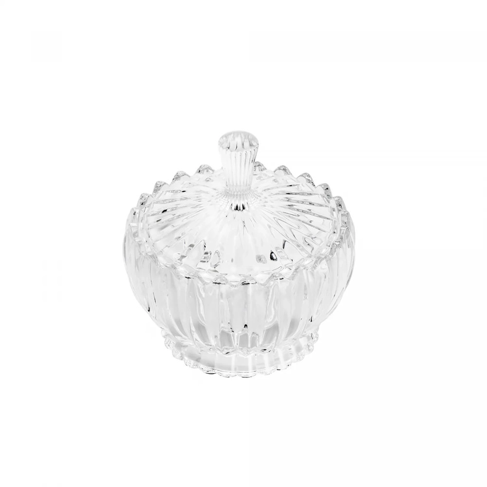 Potiche Decorativo de Cristal Com Tampa Geneva 11cm X 11cm - Wolff