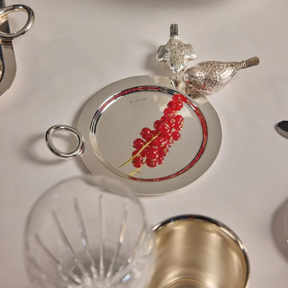 Prato  C/alca Para Garrafa Christofle Vertigo 14 Cm