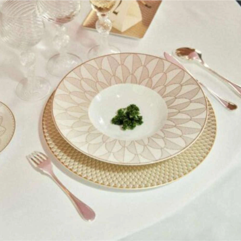 Prato Fundo Christofle Malmaison Impériale Ouro Prato Fundo Christofle Malmaison Impériale Ouro
