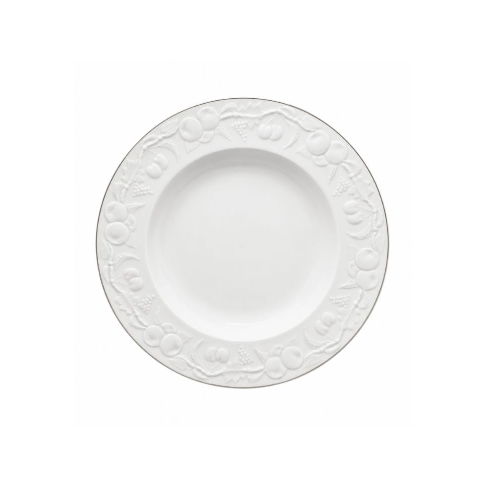 Prato Fundo Grande Medard de Noblat Xeres C/ Friso Prata 31 Cm