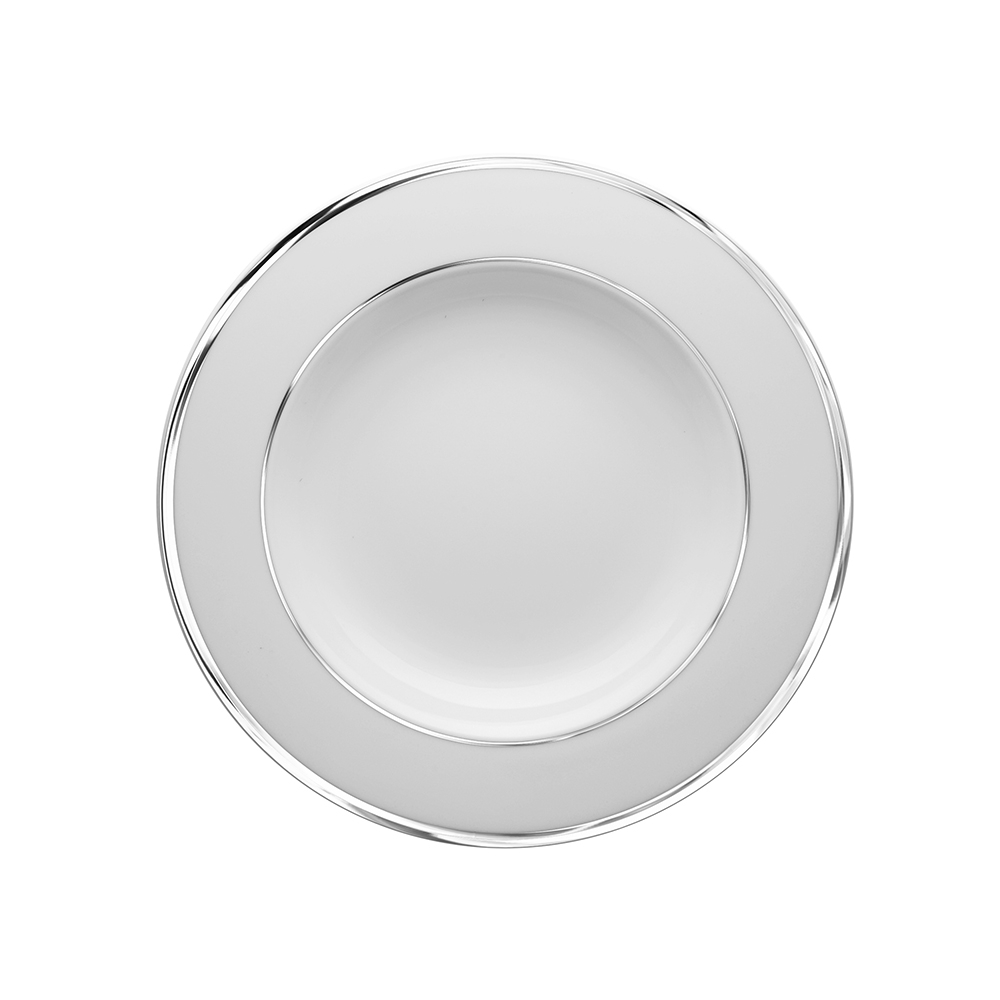 Prato Fundo Hollywood Platina Vista Alegre 23 Cm Prato Fundo Hollywood Platina Vista Alegre 23 Cm