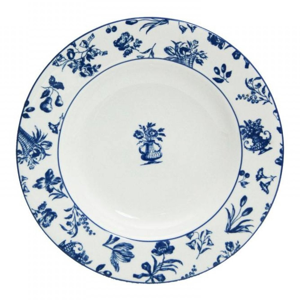Prato Fundo Vista Alegre Chintz Azul 22,7 Cm