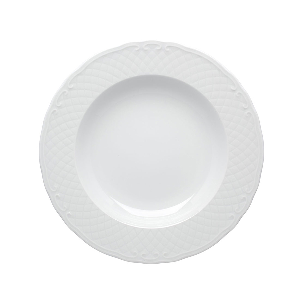 Prato Fundo Vista Alegre Escorial White 23 Cm