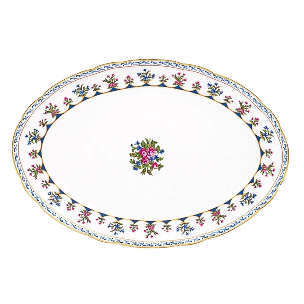 Prato Oval Bernardaud Chateaubriand Blue 38 Cm Prato Oval Bernardaud Chateaubriand Blue 38 Cm