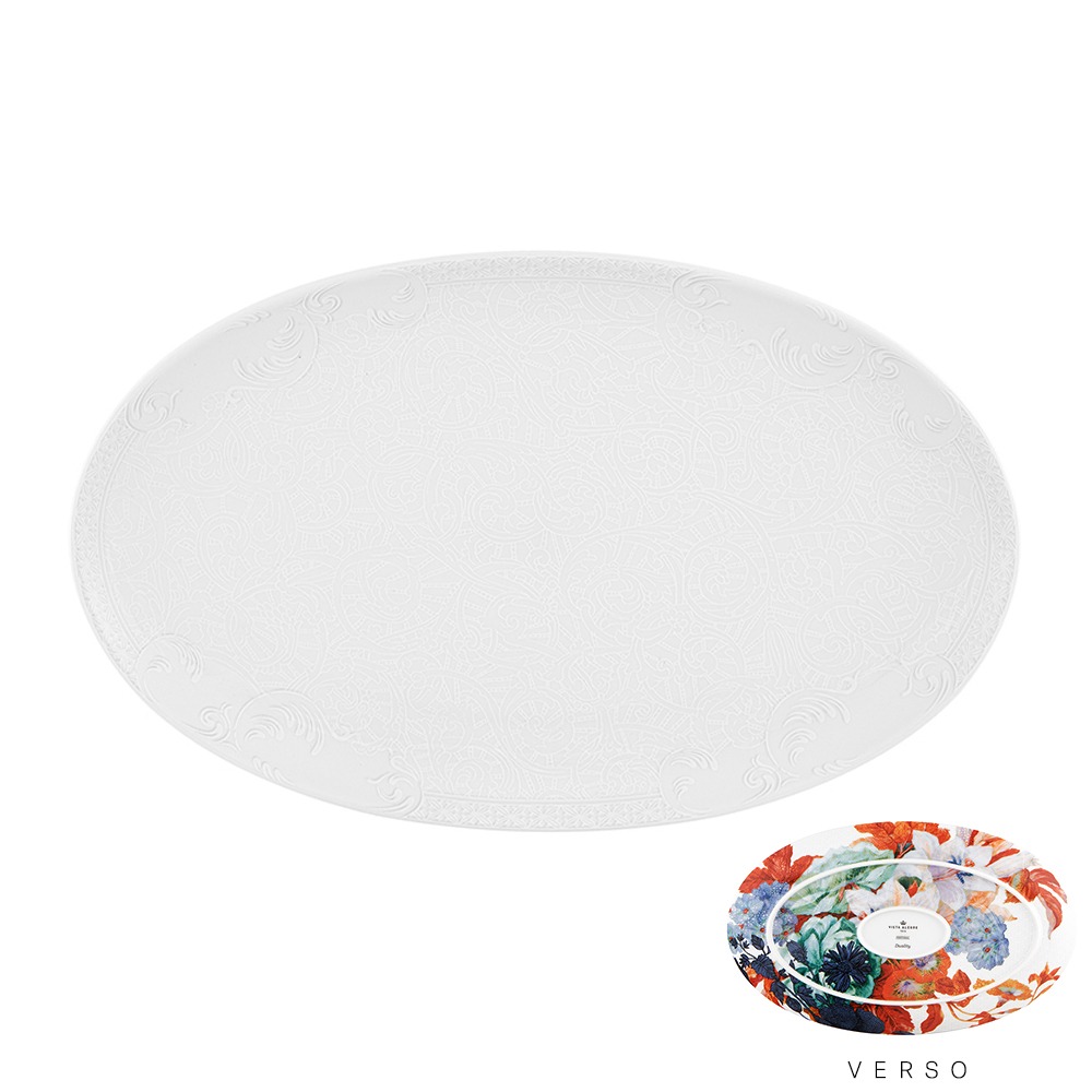 Prato Oval Vista Alegre Duality 33 X 20 Cm