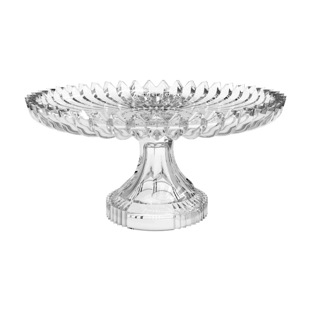 Prato P/ Bolo C/ Pe Brazilia Em Vidro 29,2 Cm Prato P/ Bolo C/ Pe Brazilia Em Vidro 29,2 Cm