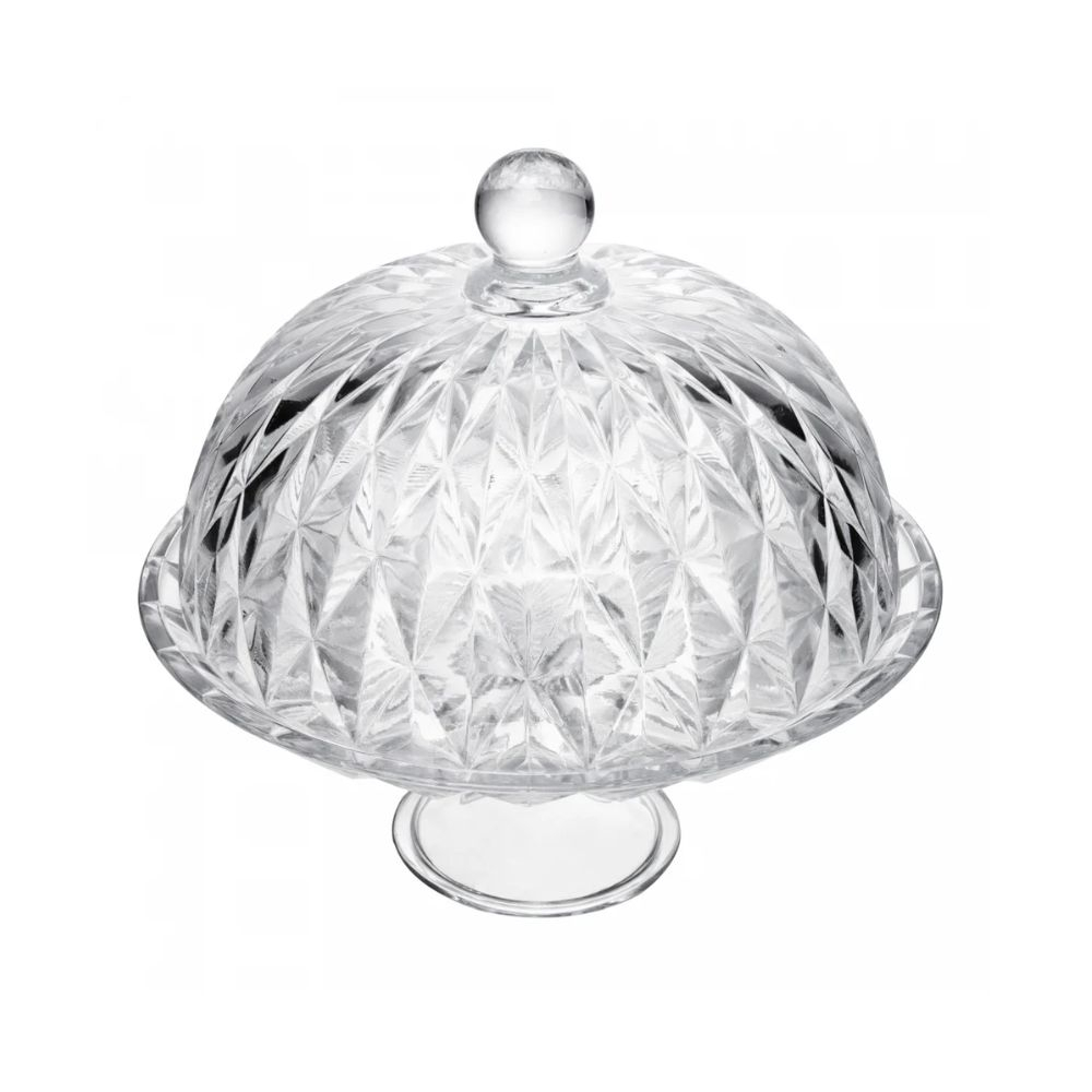Prato P/ Bolo Com Pe Diamond 25 Cm