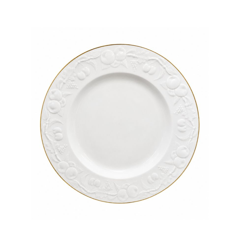 Prato P/ Bolo Medard de Noblat Xeres C/ Friso Dourado 32 Cm