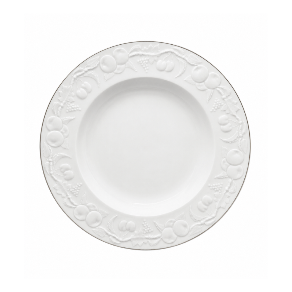 Prato P/ Bolo Medard de Noblat Xeres C/ Friso Prata 32 Cm