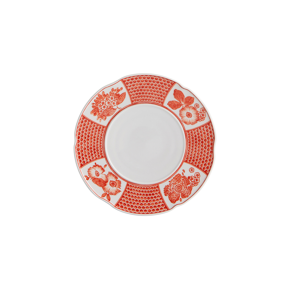 Prato Pao Coralina Vista Alegre 18 Cm Prato Pao Coralina Vista Alegre 18 Cm