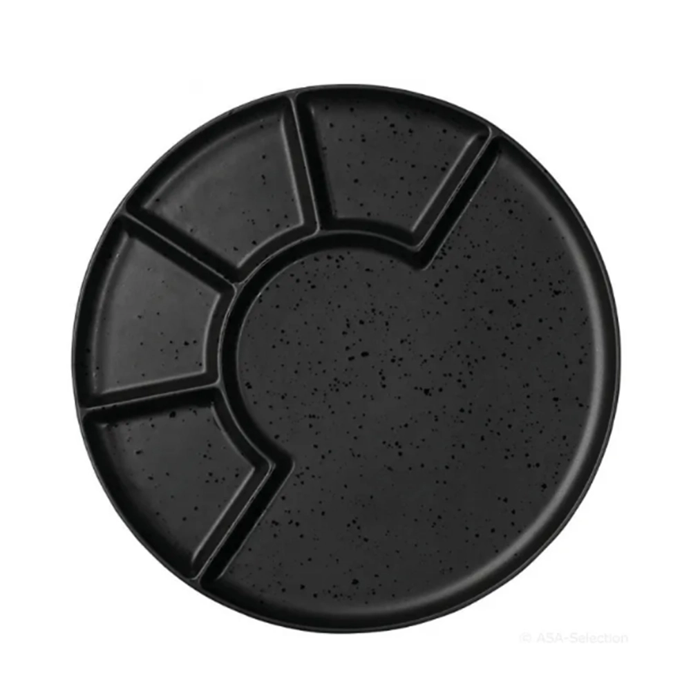 Prato Para Aperitivo 5 Divisórias Asa Selection Coppa 24 Cm Prato Para Aperitivo 5 Divisórias Asa Selection Coppa 24 Cm