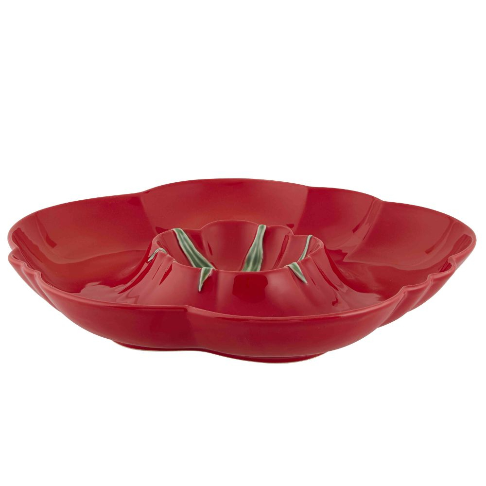 Prato Para Aperitivo Bordallo Pinheiro Tomate 38 Cm