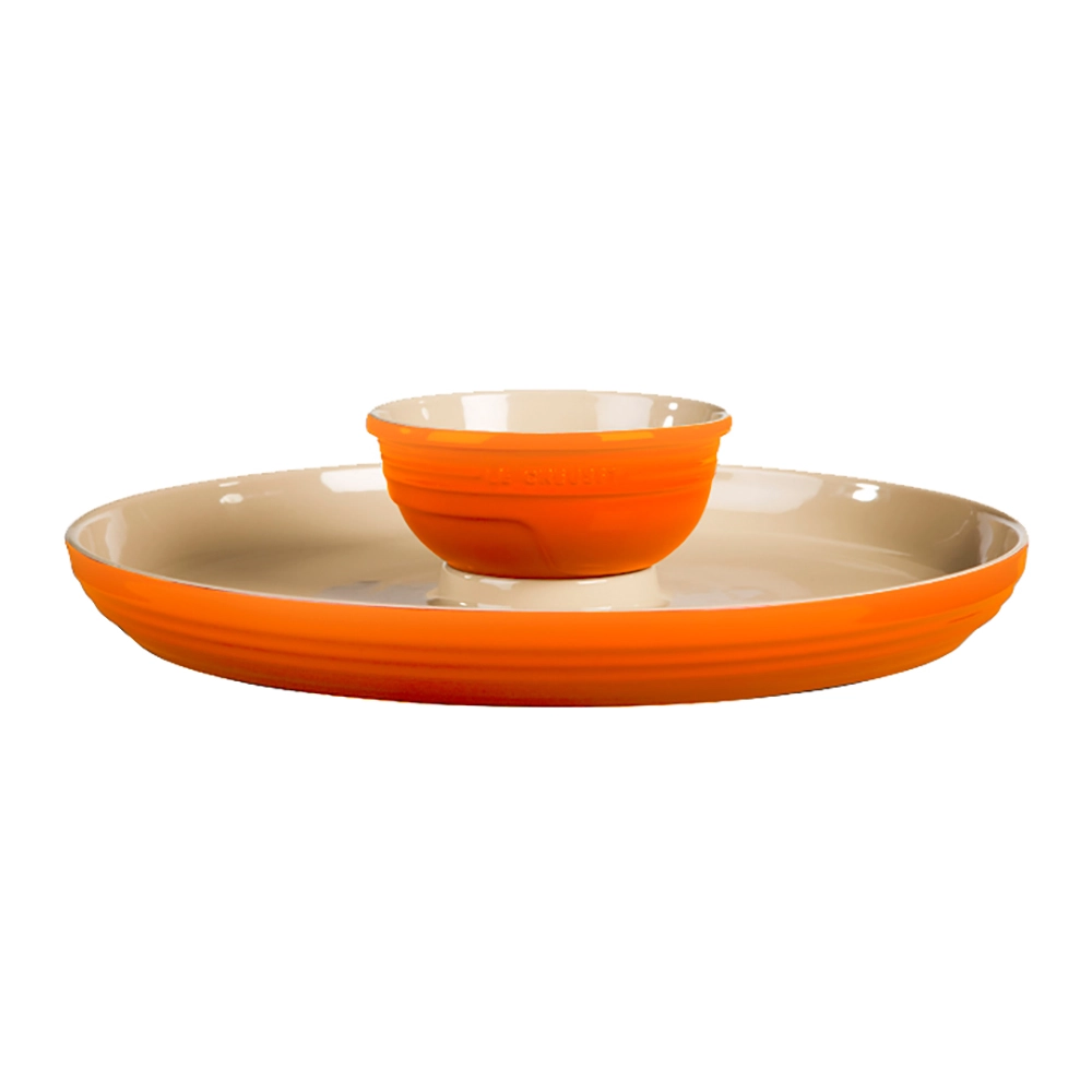 Prato Para Aperitivo Le Creuset Laranja 34 Cm Prato Para Aperitivo Le Creuset Laranja 34 Cm