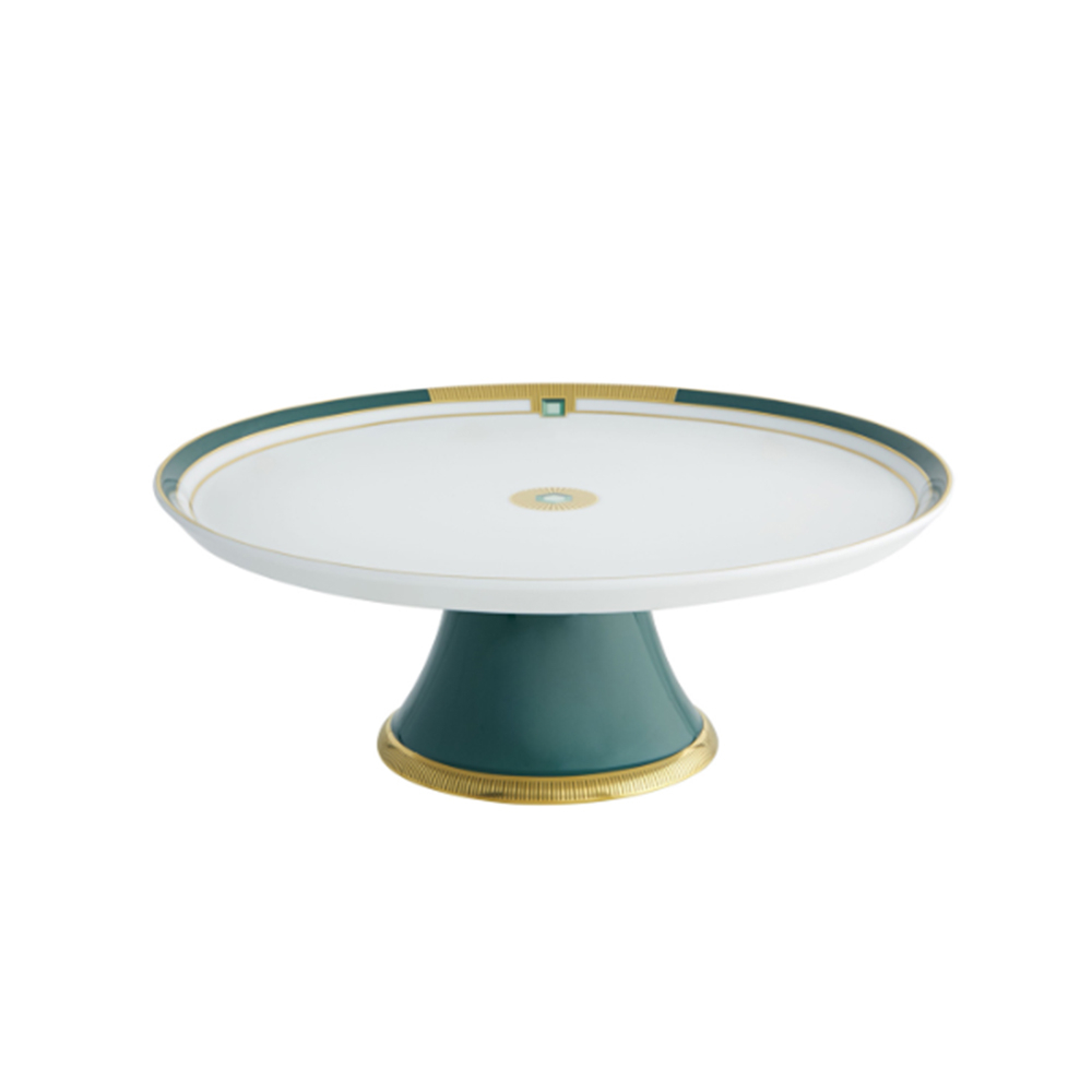 Prato Para Bolo C/ Pe Vista Alegre Emerald