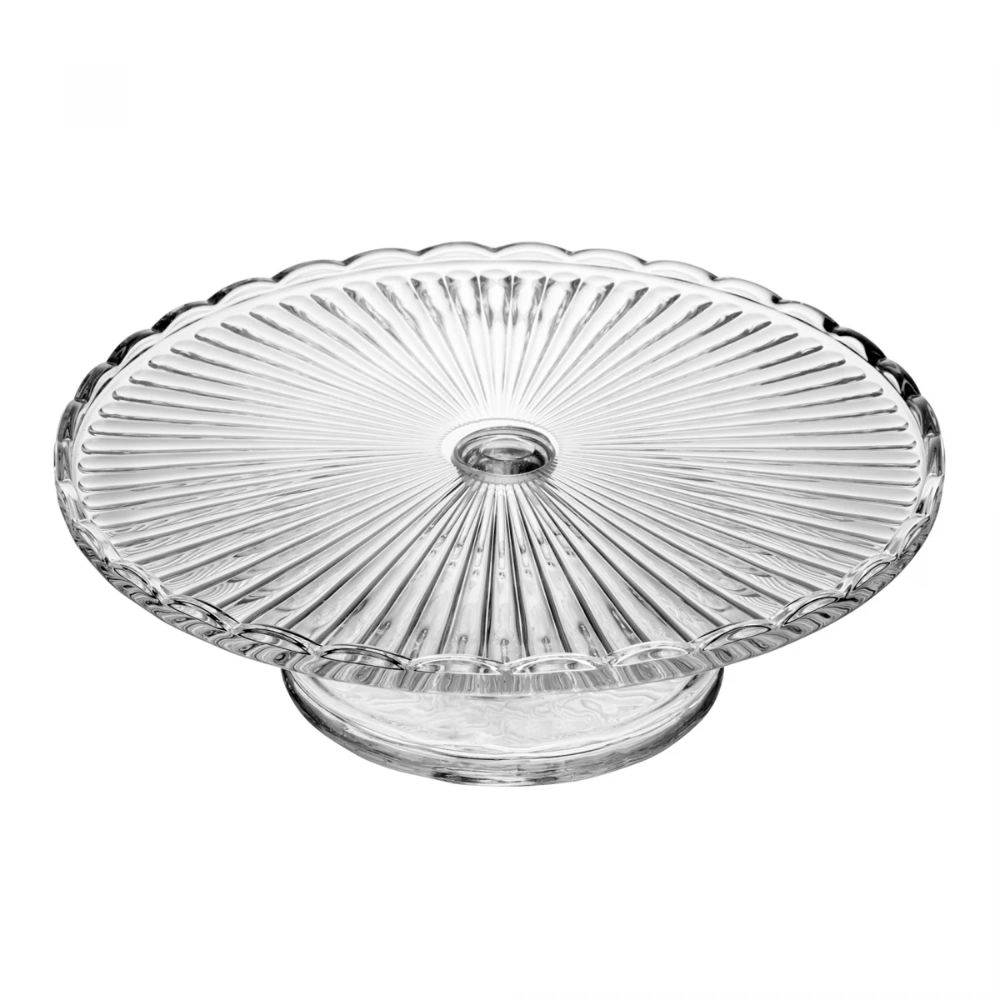 Prato Para Bolo Com Pe de Vidro Bangkok - Wolff