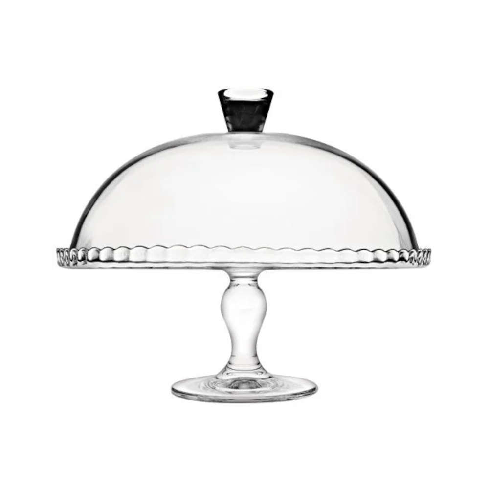 Prato Para Bolo Com Pe e Tampa 32 Cm Prato Para Bolo Com Pe e Tampa 32 Cm