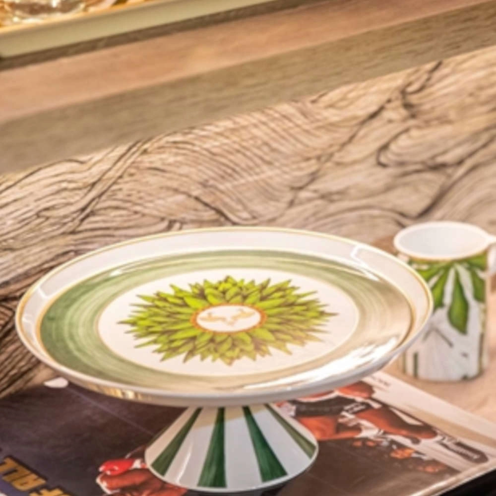 Prato Para Bolo Com Pe Vista Alegre Amazonia