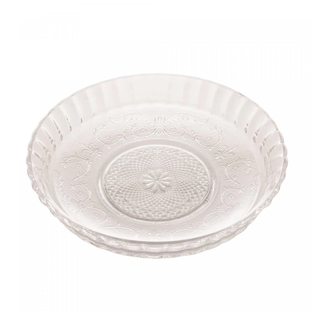 Prato Para Bolo de Vidro Angel