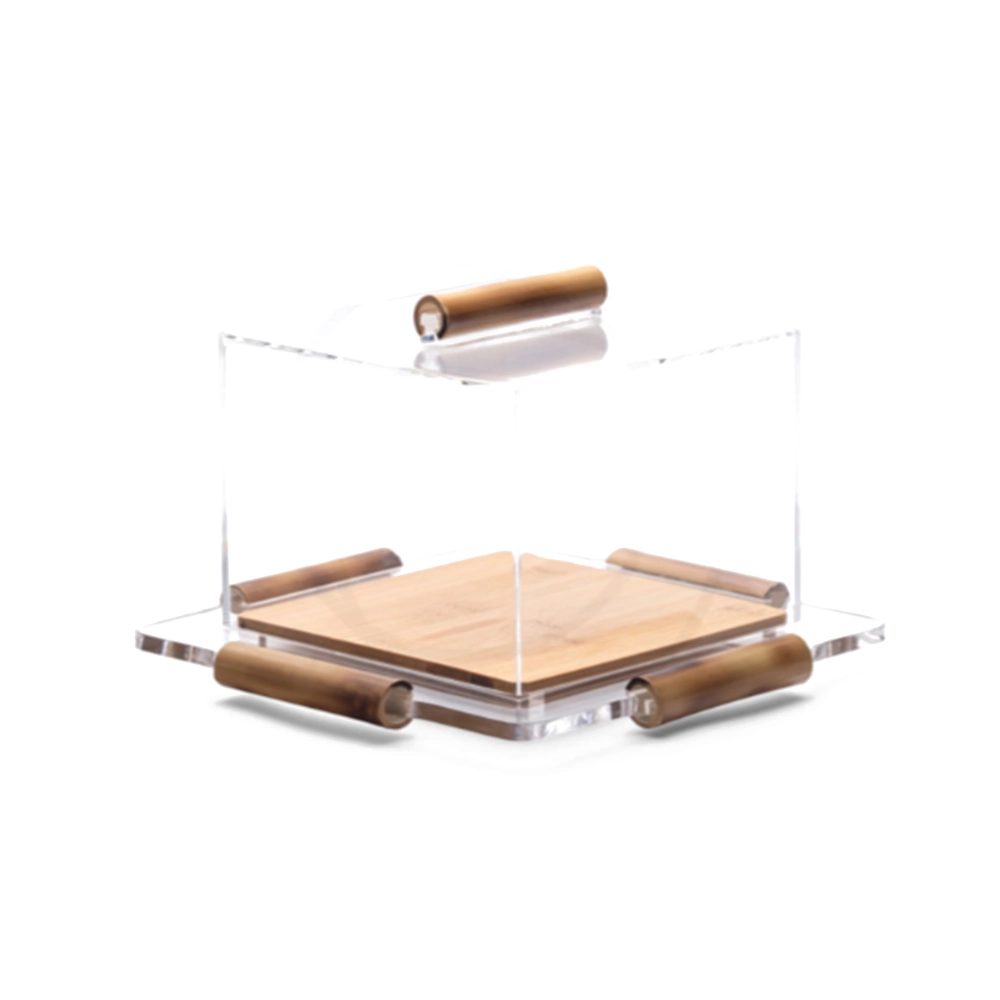 Prato Para Bolo Quadrado Onom Bamboo Alê Florêncio 13 X 24 X 24 Cm Prato Para Bolo Quadrado Onom Bamboo Alê Florêncio 13 X 24 X 24 Cm